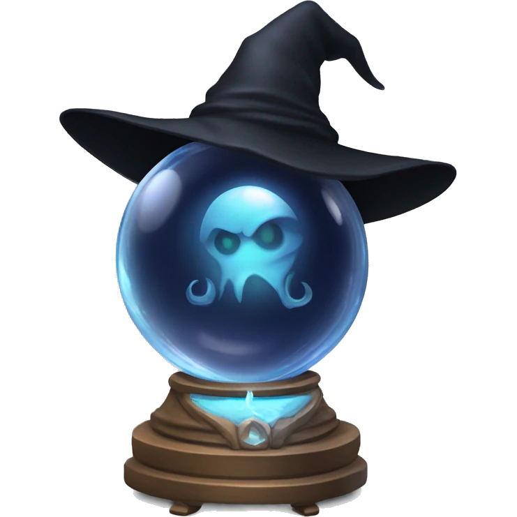 black witch crystal ball emoji