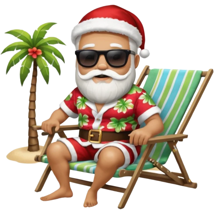 Santa on vacation  emoji