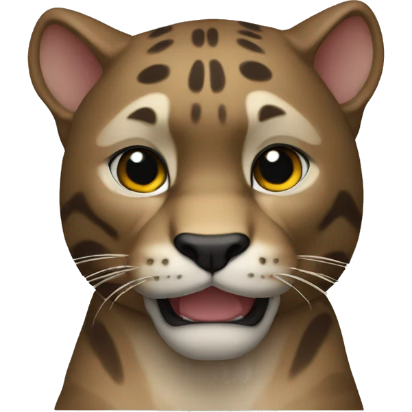 The serious panther waves its paw emoji
