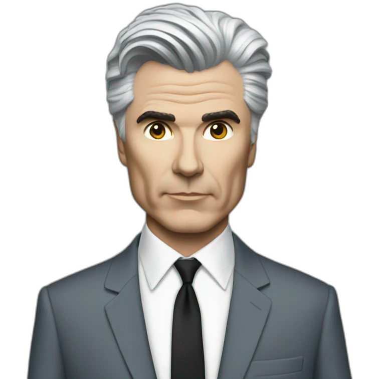 David Byrne big suit emoji