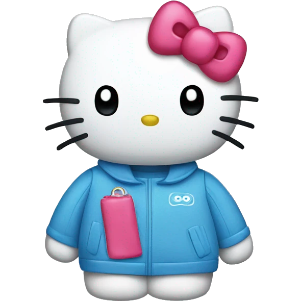 blue hello kitty  emoji