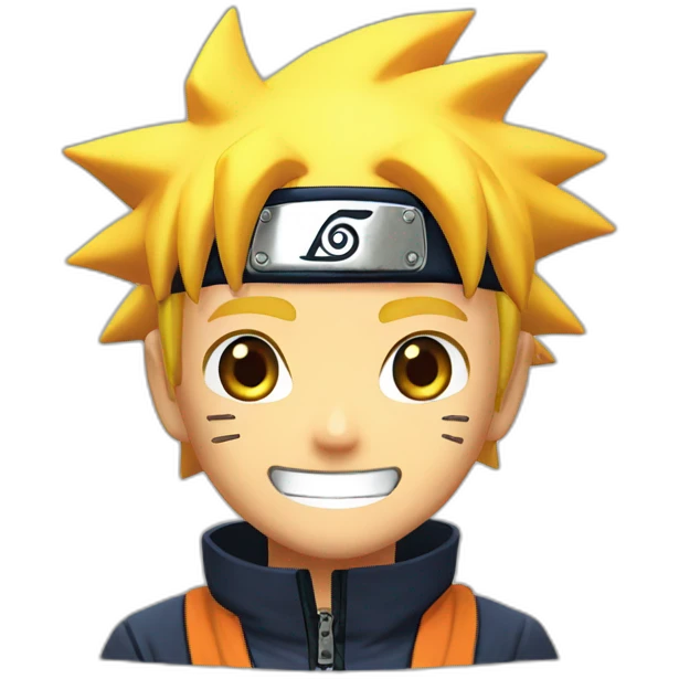 Naruto uzumaki happy emoji