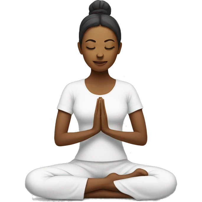 Woman meditating emoji