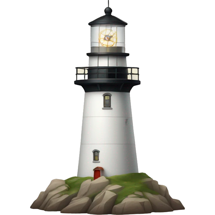 Lighthouse with compass emoji