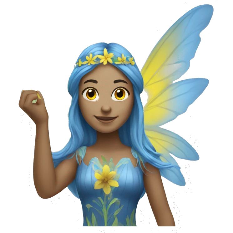 create a fairy that symbolizes Ukraine
 emoji