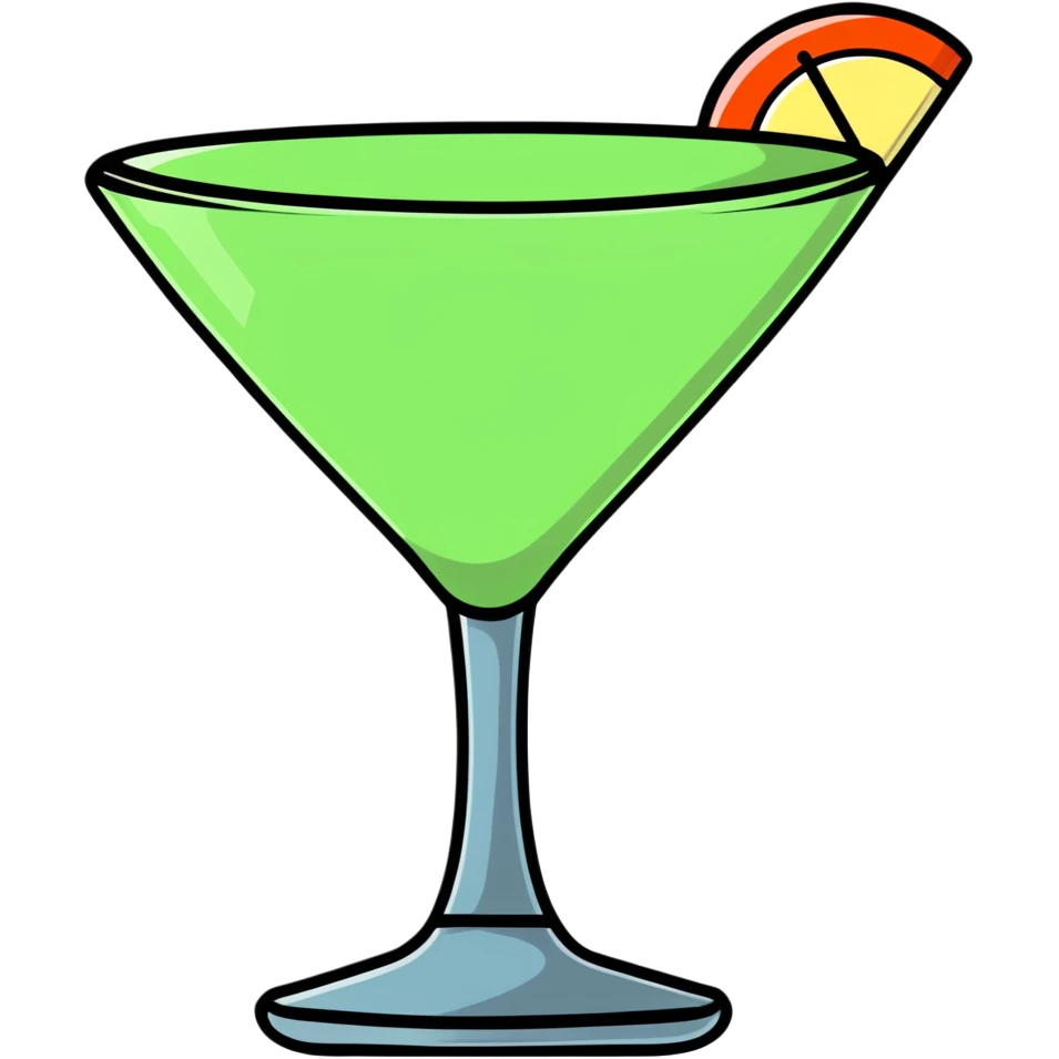 A giant martini  emoji