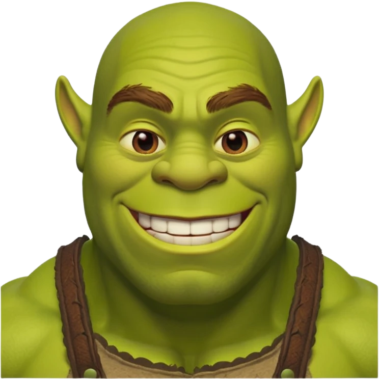 Полуголый шрек  emoji