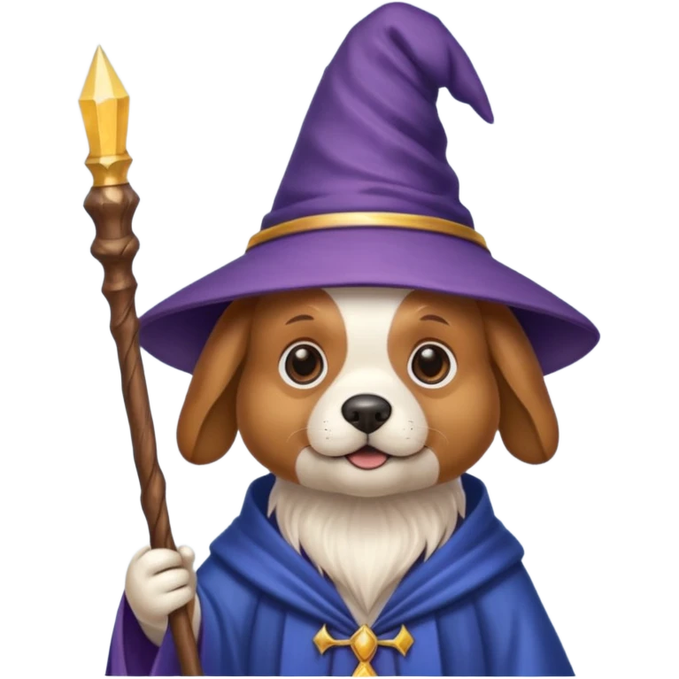 Dog wizard emoji