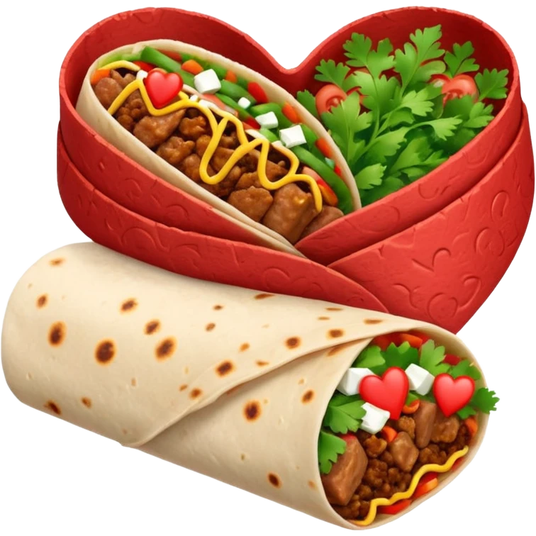 valentinethemed burrito emoji