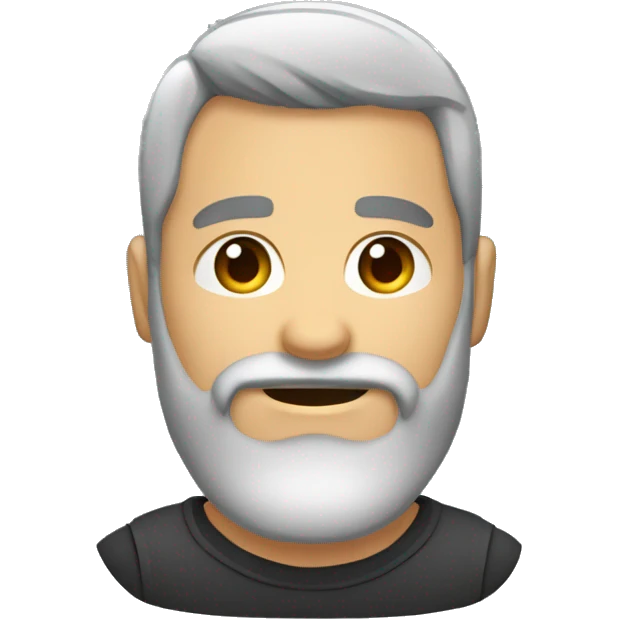 crar emojis de un hombre moreno oscuro de barba corta tipo candado con pelo corto gamer emoji