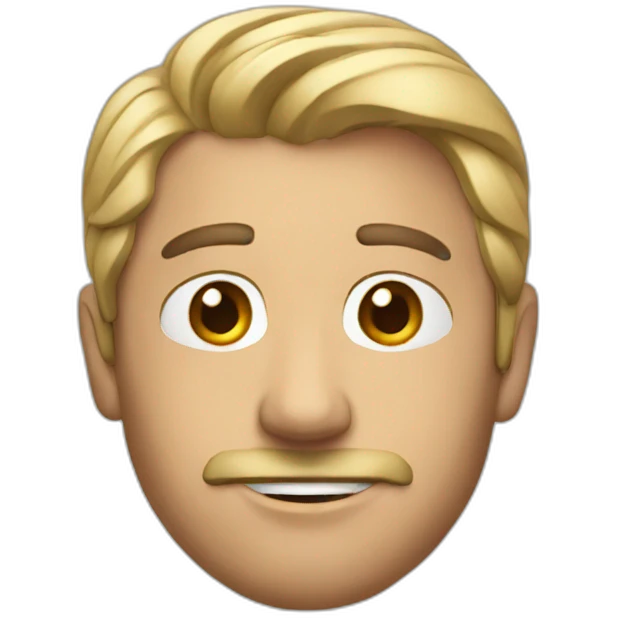 man drawing emoji