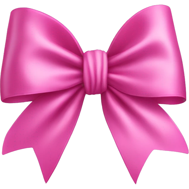 pink silky bow emoji