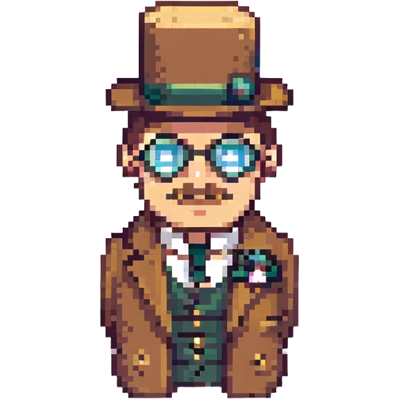 A man with a monocle emoji