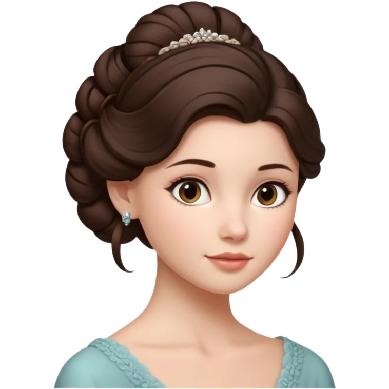Cinematic Realistic run girl Portrait, depicted with lifelike skin texture, subtle rosy undertones, and soft natural lighting that enhances the gentle contours of her face. Her intricately detailed brunete hair is elegantly styled in an updo, emoji