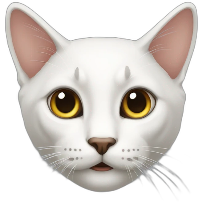 Белый кот  emoji