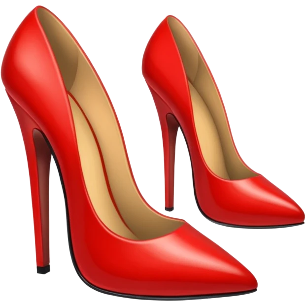 two Red heels emoji
