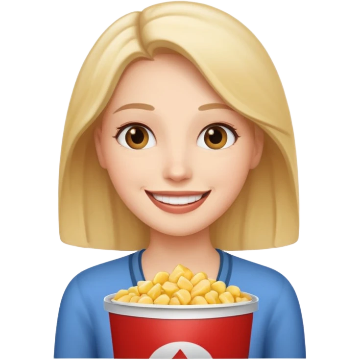 영화보는 여자 emoji