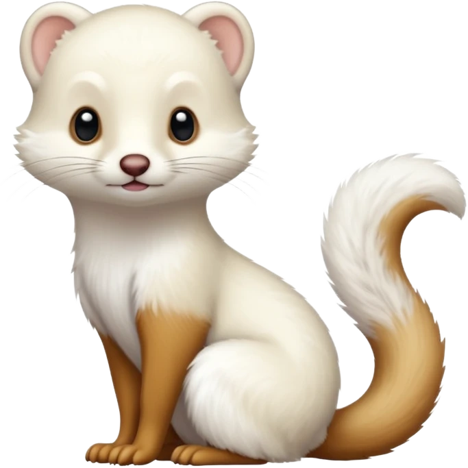 White stoat emoji