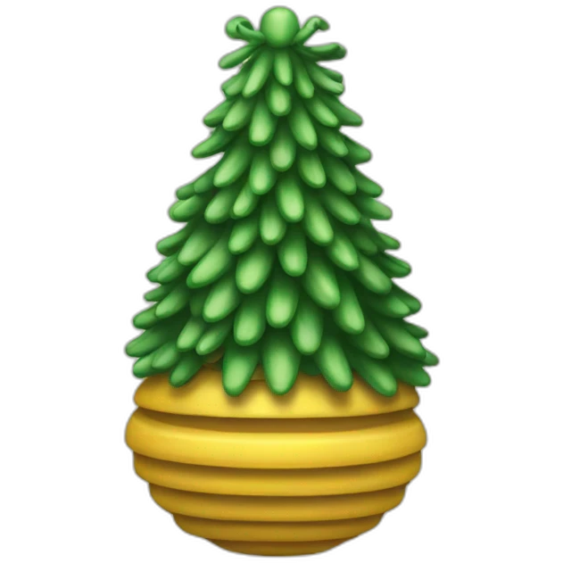 christmas tree toy beehive emoji
