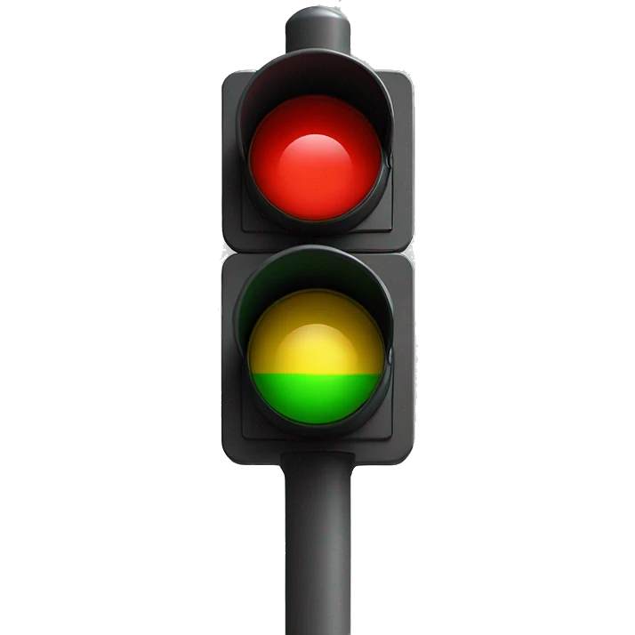 traffic light red emoji