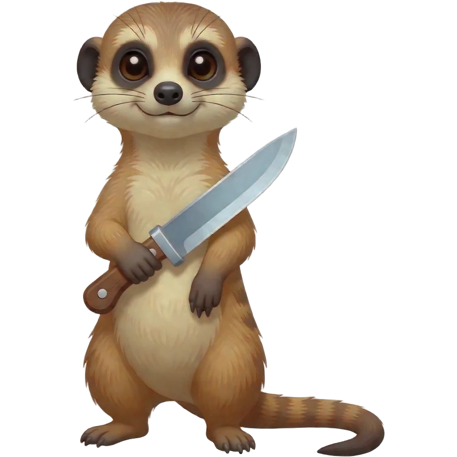 Mongoose with a knife emoji