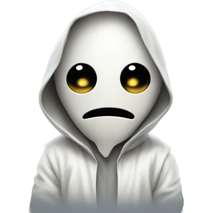 Ghost wearing a straight jacket emoji