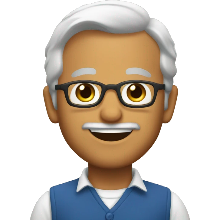 Papa con cara feliz emoji