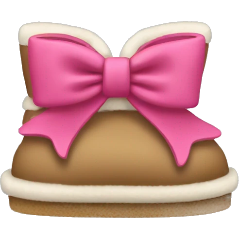 Ugg with bow emoji