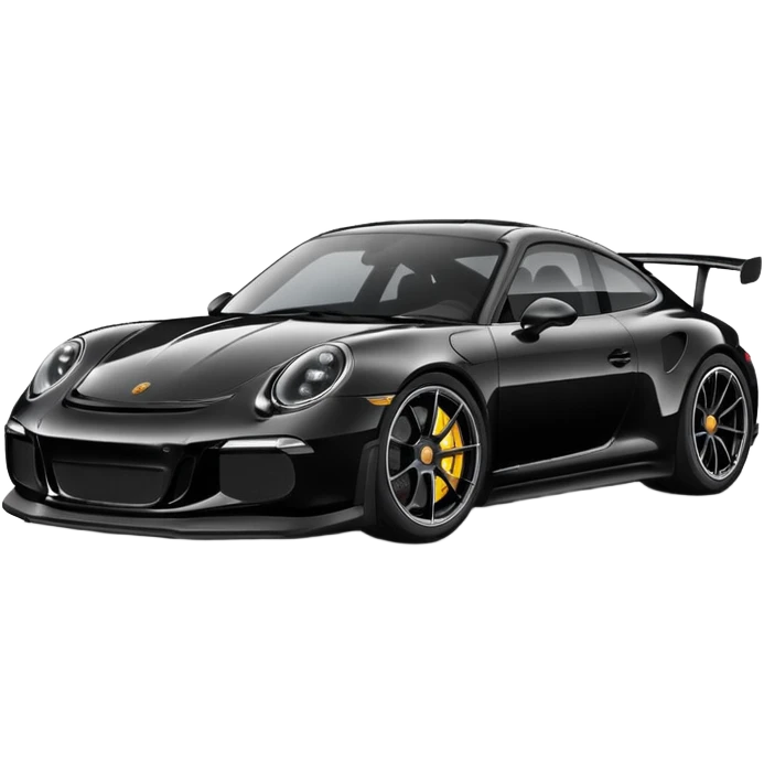 black porsche gt3, black rims emoji