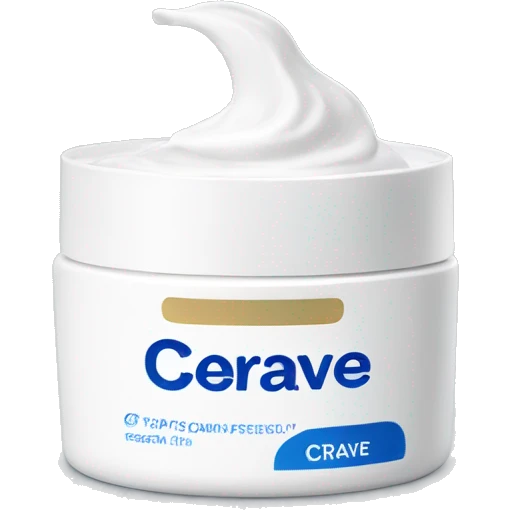 eye cream bottle with label cerave style  emoji