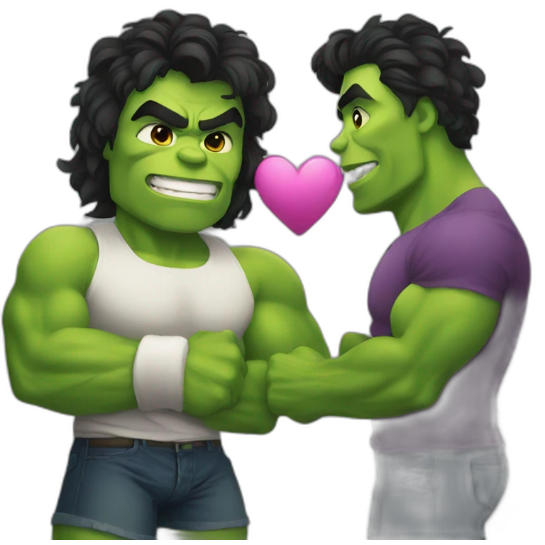Hulk in love emoji