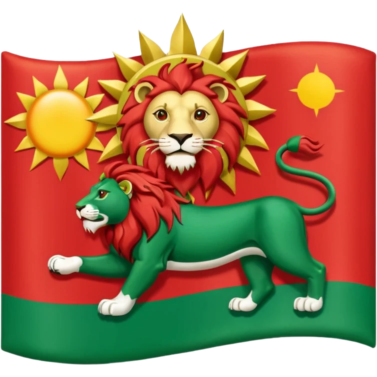 پرچم شیر و خورشید پهلوی ایران emoji