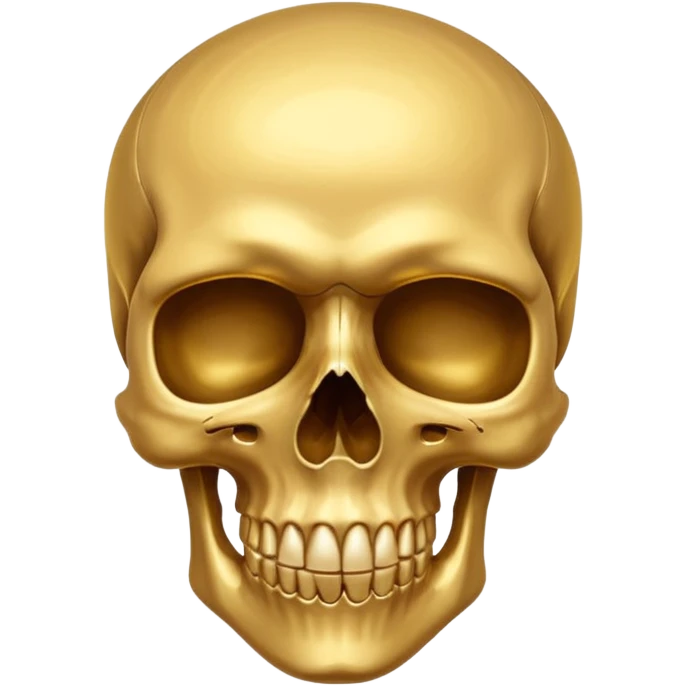 skull in gold nike  emoji