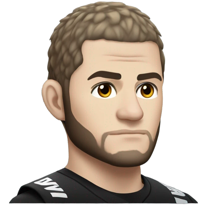 realistic khabib Side profile emoji