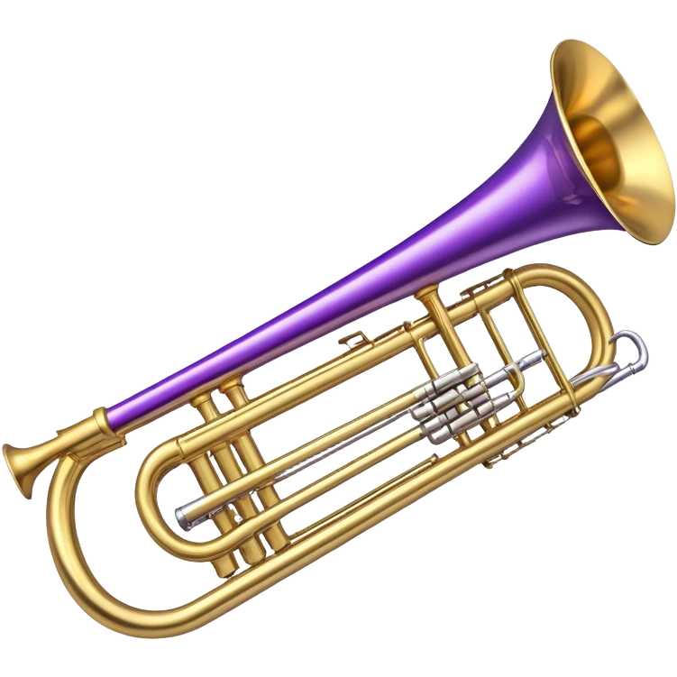 symphonic trombone  in purple emoji