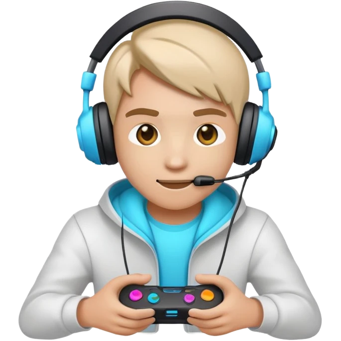 Neon gamer emoji