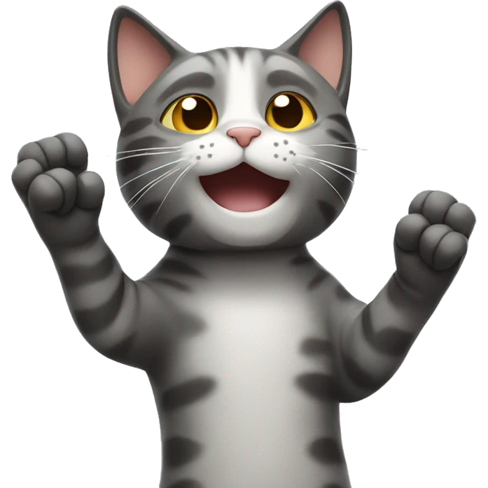 cat waving hand
 emoji