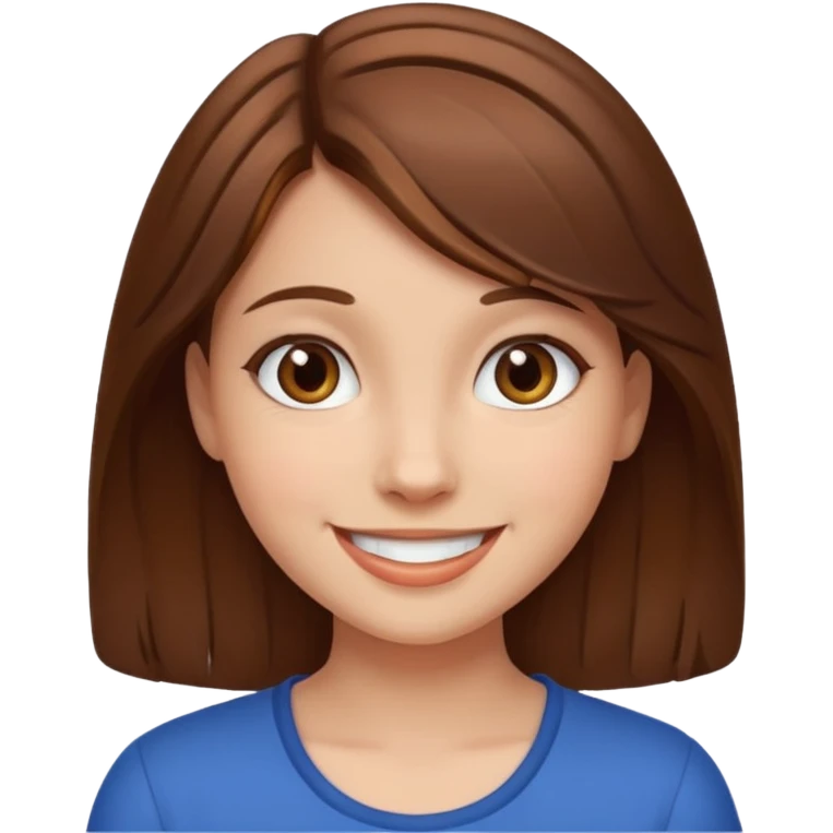 Ein Mädchen braune haare emoji