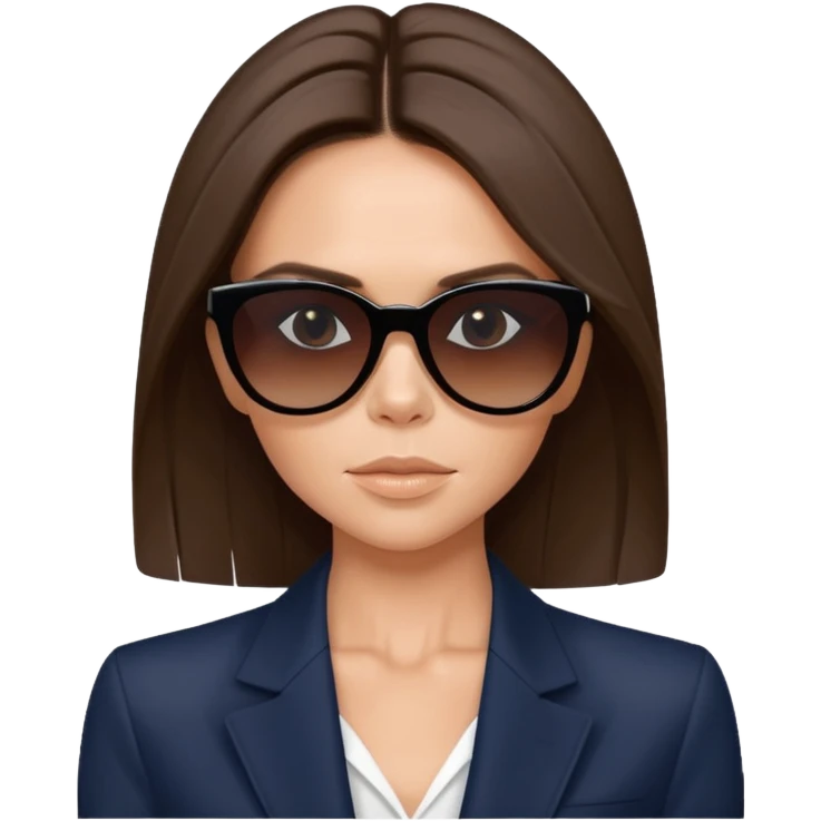 victoria beckham with sunglasses emoji