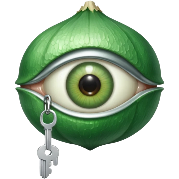 EYE KEY CHIN GARLIC emoji