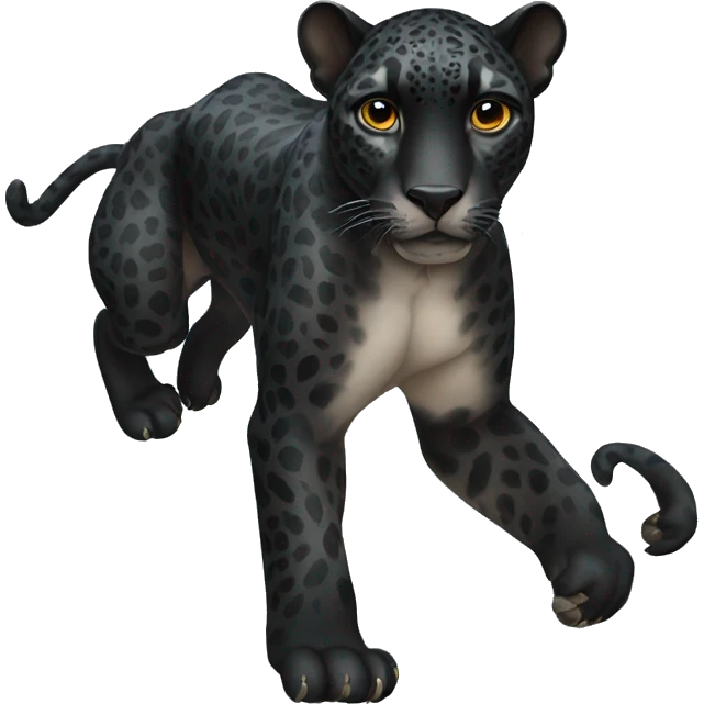 winged black jaguar emoji