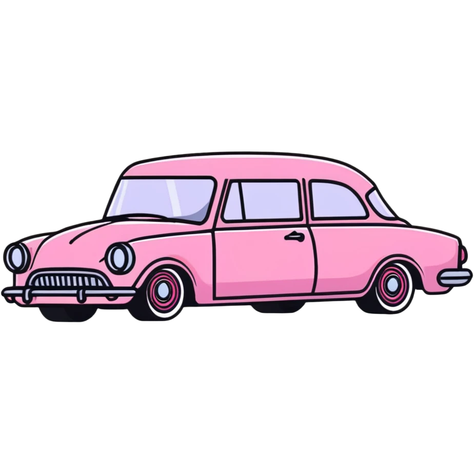 pink gothic car emoji