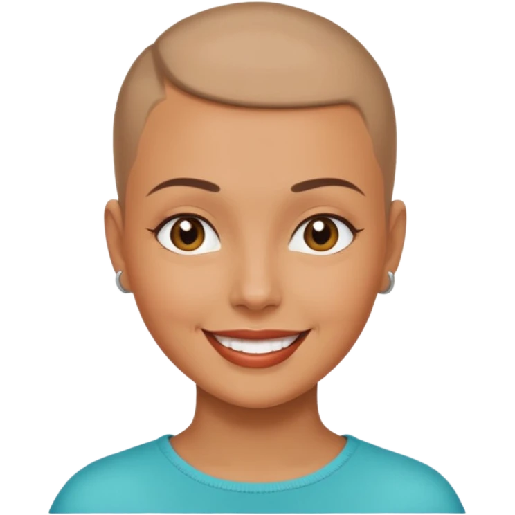 women ios emoji buzz cut emoji