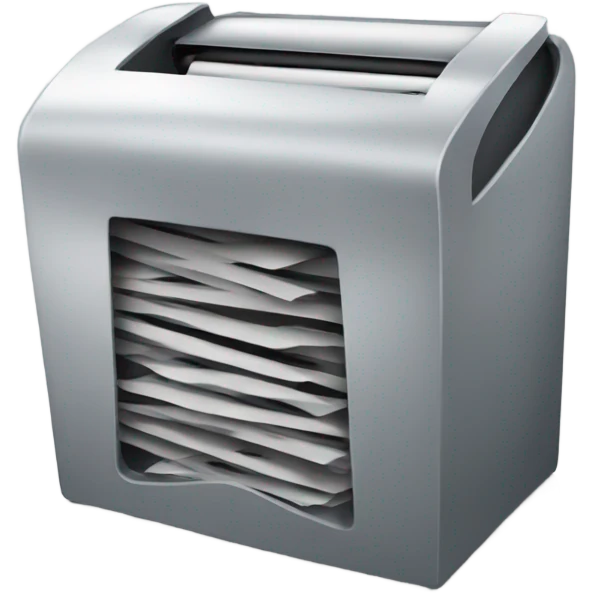 paper shredder emoji