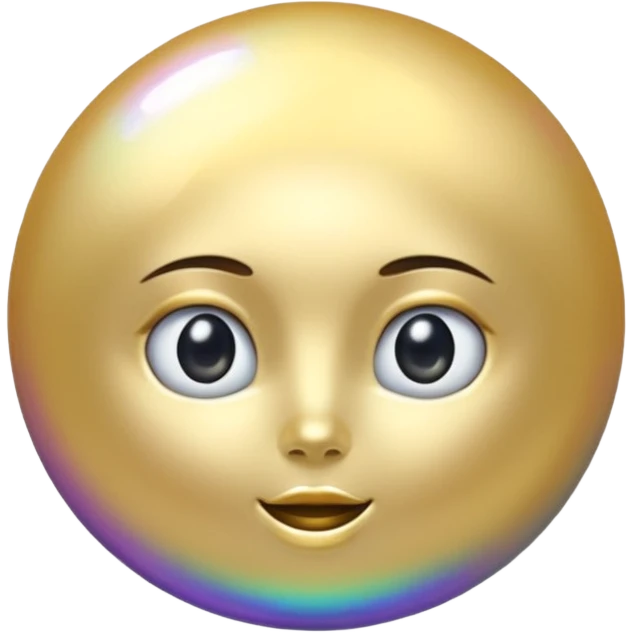 gold pearl emoji