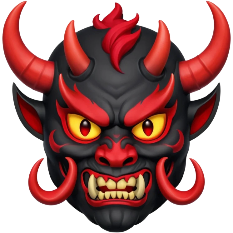 dark oni mask emoji