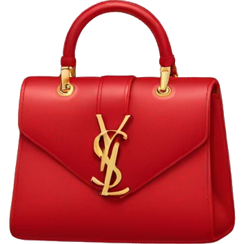 Little red ysl bag emoji