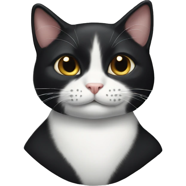 Tuxedo cat emoji