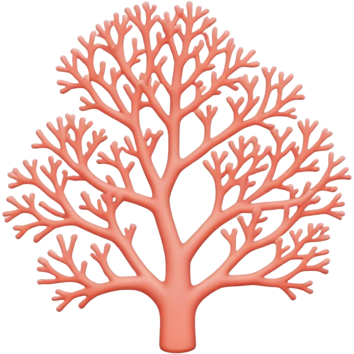 Light pink coral emoji