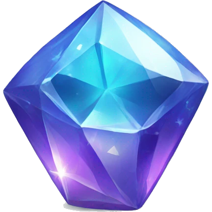 Cute shiny gem emoji